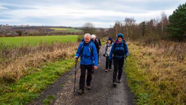 Bowes railway path approaching Kibblesworth