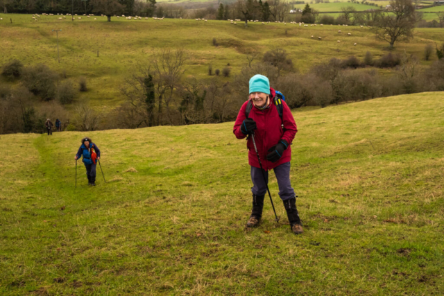 It's a hard climb up from Maglin Burn