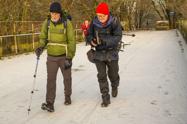 Crossing R Derwent at Rowlands Gill