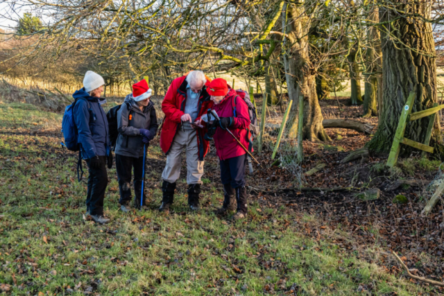 Near Hazel Bank Plantation - Which way to go, Ann and Ian discuss -