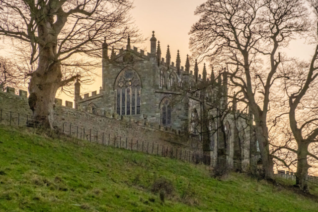 The church at Aukland Castle - late afternoon