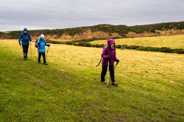 Passing to the west of Dunstanburgh Castle