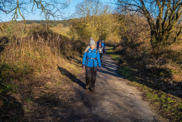 Heading to Guisborough on the disused railway line