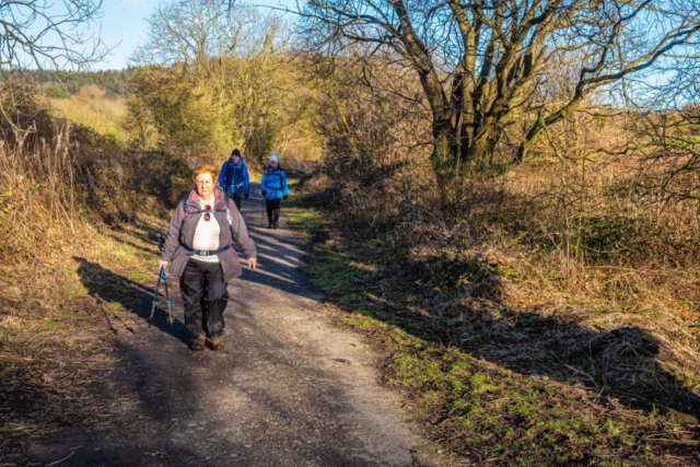 Heading to Guisborough on the disused railway line