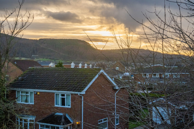 Cleveland Ridge from the railway line in Guisborough