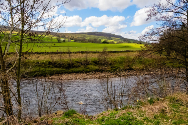 R Swale & High Harker Hill after leaving the road