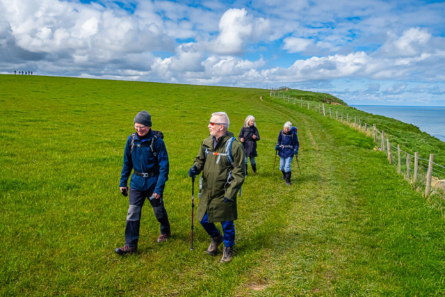 Heading south on Cleveland Way 1 Km past Kettleness