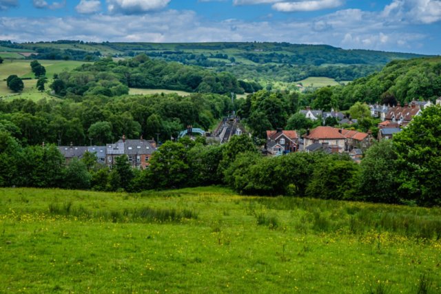 Grosmont and station from the south