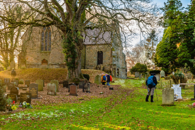 Approaching St Peter's Church