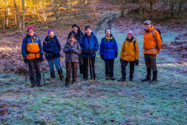 Group at south end of Hepper Hill Park Wood