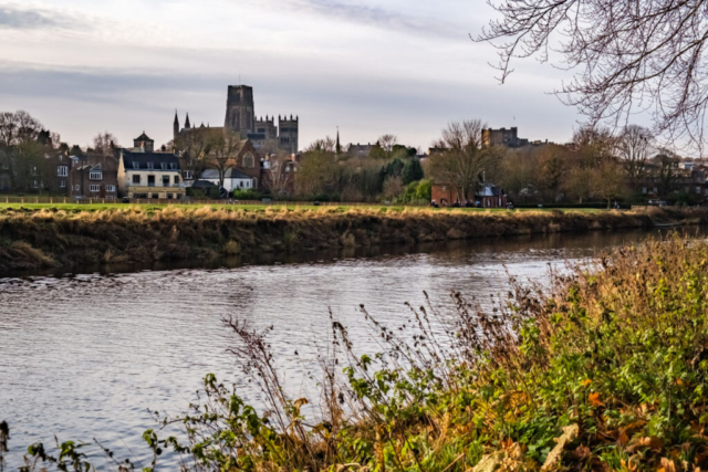Cathedral & Castle from river opposite Maiden Castle