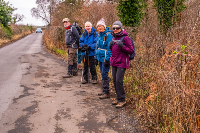 The fast group waiting on the south side of the river
