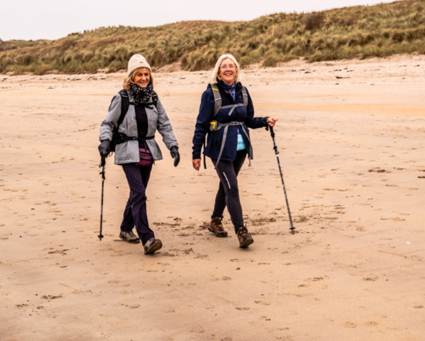 On the beach near Link House