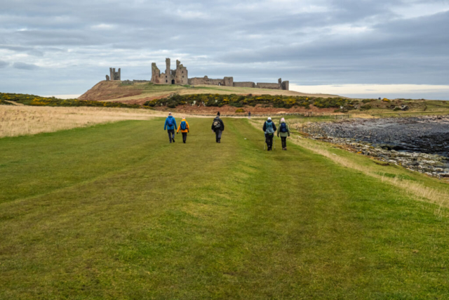 Heading towards Dunstanburgh castle