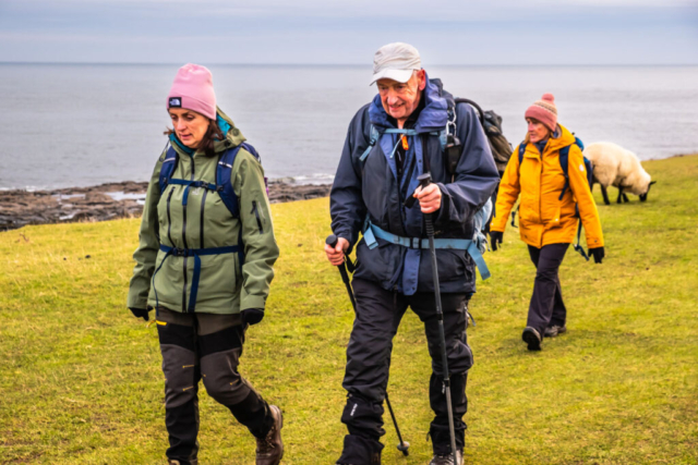 Heading towards Dunstanburgh castle