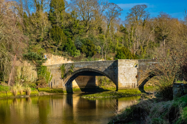 Old stone bridge over the R Coquet