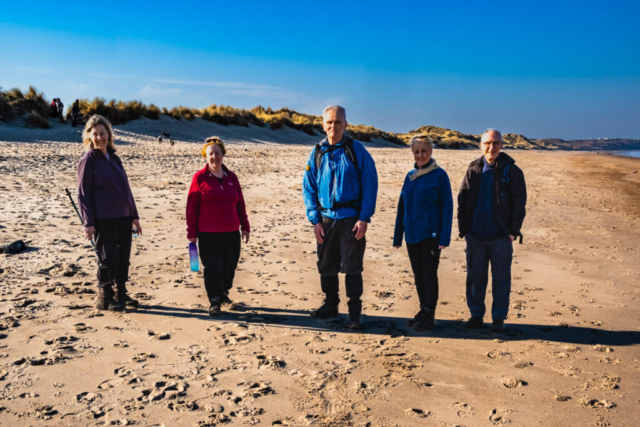 Just before the turning thro the dunes