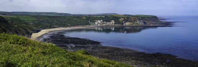 Panoramic view of Runswick Bay