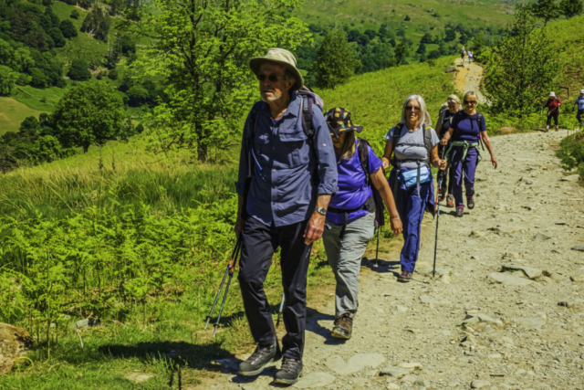 Heading to Loughrigg Terr from the cave