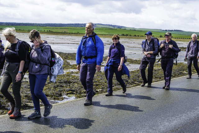 Crossing the causeway to Holy Island