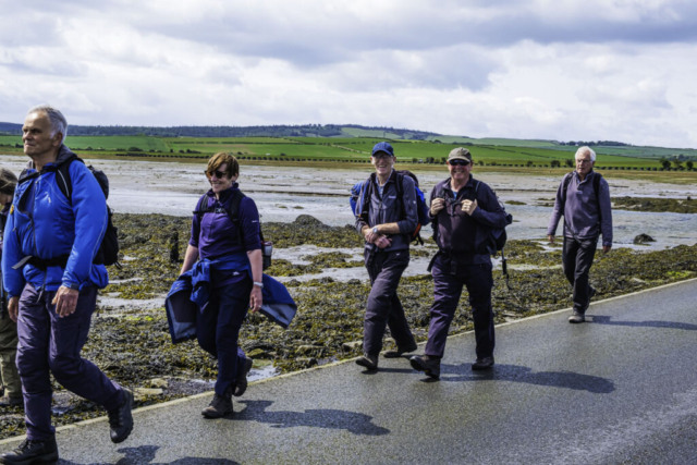 Crossing the causeway to Holy Island