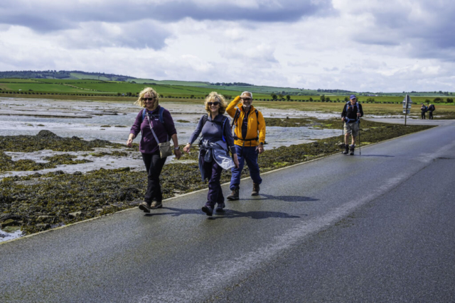 Crossing the causeway to Holy Island