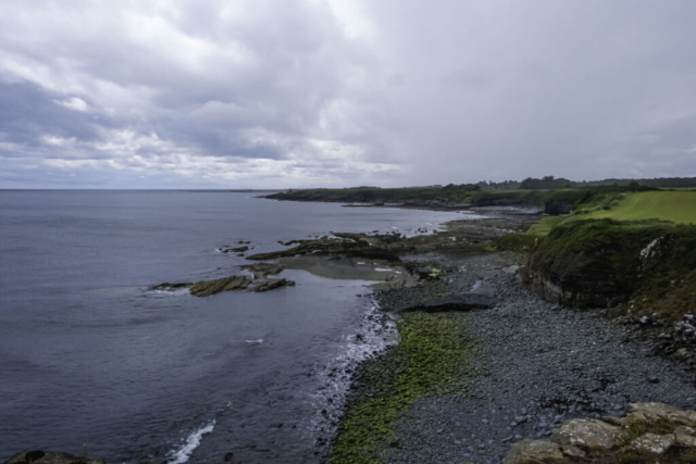 View south from cliffs above Cullernose Point