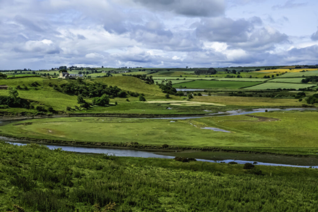 R Aln from top of the hill - beside the road