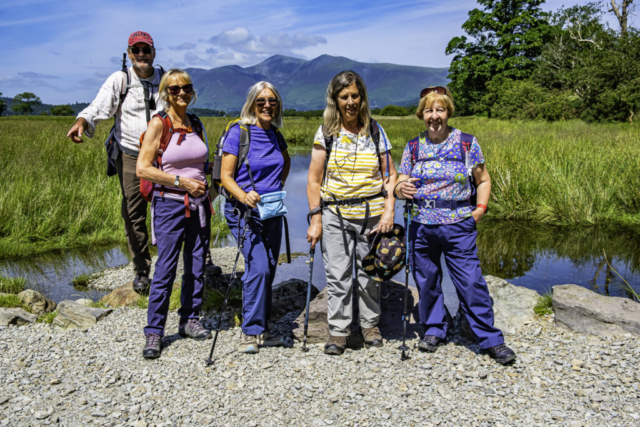Group next to the bridge over R Derwent
