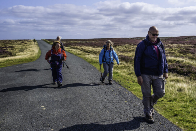 Heading down to Waskerley Reservoir