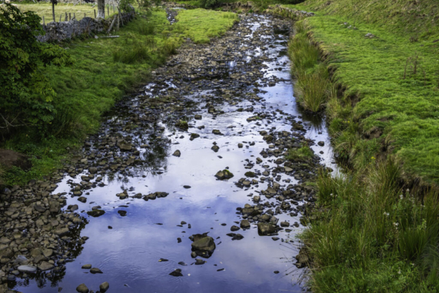 E Allen from the Corn Mill bridge