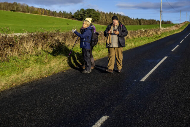 Continuing down the B6319 to Falstones with some watching a deer in the fields